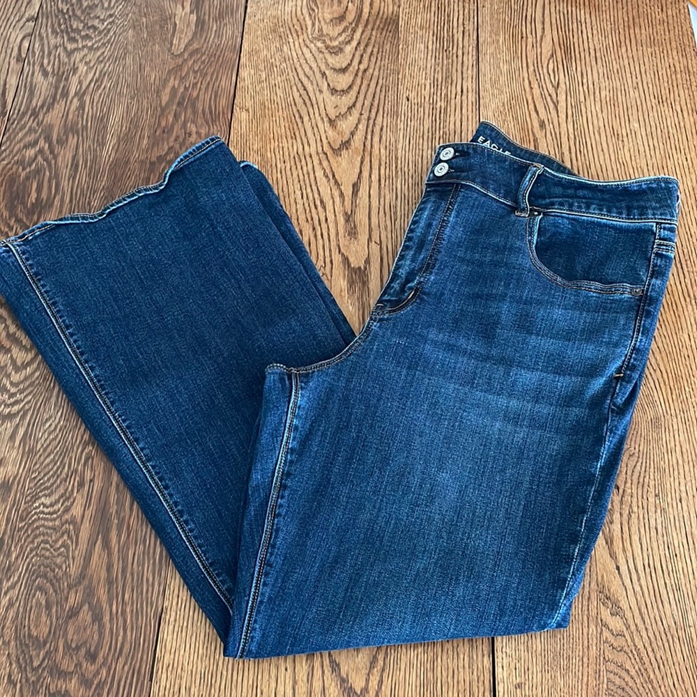 AE High Rise Artist Flare Denim